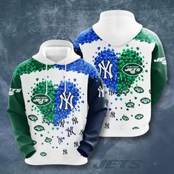 New York Jets Vs New York Yankees Hoodie Unisex 3D All Over Print