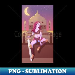 A warrior at night - Premium PNG Sublimation File - Revolutionize Your Designs