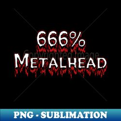 666 Metalhead - Premium PNG Sublimation File - Perfect for Personalization