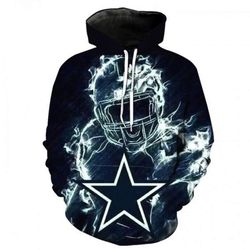 Dallas Cowboys Ice Hot Hoodie Unisex 3D All Over Print