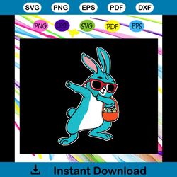 Dabbing Easter Bunny Svg, Easter Day Svg, Bunny Easter Svg, Easters For Silhouette, Files For Cricut, SVG, DXF, EPS, PNG
