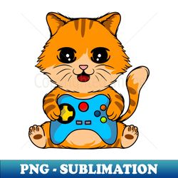 Gaming Whiskers Cat-Inspired Video Game Controller - Premium Sublimation Digital Download - Enhance Your Apparel with Stunning Detail