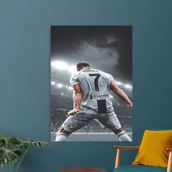 Cristiano Ronaldo, Cristiano Ronaldo Wall Decor, Ronaldo Lover Gift Wall Decor, Ronaldo Artwork, Gym Artwork,-1
