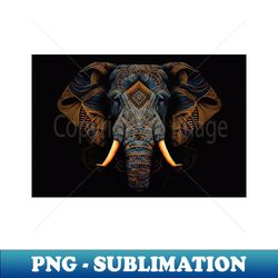 Abstract Elephant - Elegant Sublimation PNG Download - Vibrant and Eye-Catching Typography