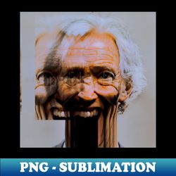 NEVER LEAVE Body Horror Uncanny Valley Glitch Art - Retro PNG Sublimation Digital Download - Revolutionize Your Designs
