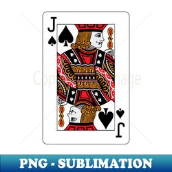 Jack of Spades - PNG Sublimation Digital Download - Perfect for Creative Projects