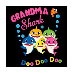 Grandma Shark Doo Doo Doo Svg, Trending Svg, Grandma Shark Svg, Grandma Of Shark, Baby Shark Svg, Nana Shark Svg, Nana S