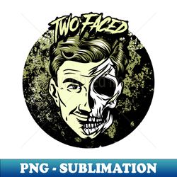 two faced graphic - stylish sublimation digital download - enhance your apparel with stunning detail