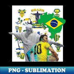Brazil Iconic - Aesthetic Sublimation Digital File - Transform Your Sublimation Creations