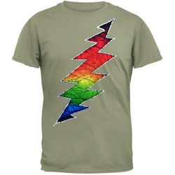 Grateful Dead &8211 Lightning Bolt Green Adult T-Shirt