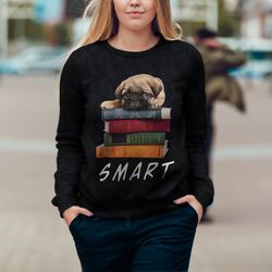 Smart Pug Sweater, Unisex Sweater, Sweater For Dog Lover