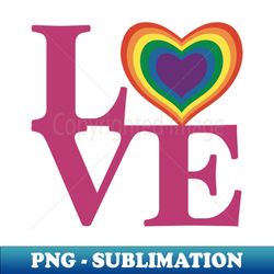 Hot Pink Love LGBT Heart - Artistic Sublimation Digital File - Spice Up Your Sublimation Projects