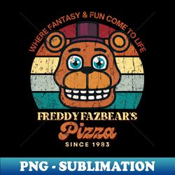 Freddy Fazbears Pizza 1983 - Signature Sublimation PNG File - Capture Imagination with Every Detail