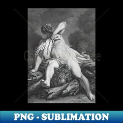 Hercules Resting On The Log - Ancient Greek Mythology Art - Digital Sublimation Download File - Spice Up Your Sublimation Projects