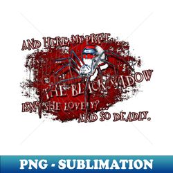 Black Widow Design - Decorative Sublimation PNG File - Bold & Eye-catching