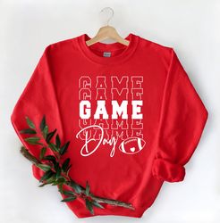 Game Day Sweater, Football Sweatshirt, Football Sweat For Women, Football Mom Hoodie, Game Day Hoodie