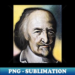 Thomas Hobbes Yellow Portrait  Thomas Hobbes Artwork 9 - Digital Sublimation Download File - Perfect for Sublimation Art