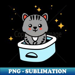 cat litter box - exclusive sublimation digital file - create with confidence
