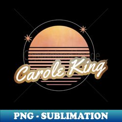 carole king ll retro moon - Vintage Sublimation PNG Download - Bold & Eye-catching