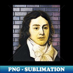 Samuel Taylor Coleridge Portrait  Samuel Taylor Coleridge Artwork 9 - Unique Sublimation PNG Download - Enhance Your Apparel with Stunning Detail