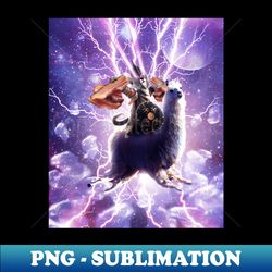 Laser Eyes Warrior Cat Riding Lightning Panda Bacon - PNG Sublimation Digital Download - Boost Your Success with this Inspirational PNG Download
