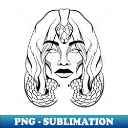 Snake Woman - Digital Sublimation Download File - Bold & Eye-catching
