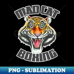 mad cat  mad cat boxing  mad cat boxing club lsd  angry kitty  raging tiger boxer art  design by tyler tilley tiger picasso - unique sublimation png download - instantly transform your sublimation projects