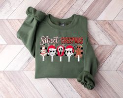 Sweet Creepmas Sweatshirt, Christmas Crew, Christmas Candy Shirt, Christmas Kids Shirt, Christmas Matching,Horror Movie