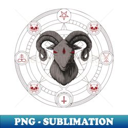 Satanic evil GOAT Design - Exclusive PNG Sublimation Download - Fashionable and Fearless