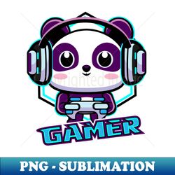 Panda Gamer Kawaii - Premium Sublimation Digital Download - Revolutionize Your Designs