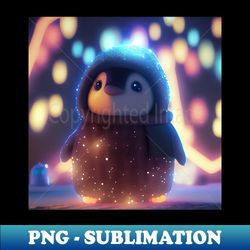 cute baby penguin - instant png sublimation download - add a festive touch to every day