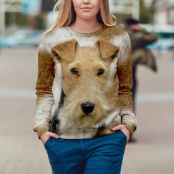 Wire Fox Terrier Sweater, Unisex Sweater, Sweater For Dog Lover