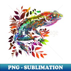Cool gecko chameleon design colorful - Trendy Sublimation Digital Download - Unlock Vibrant Sublimation Designs