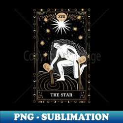 THE STAR Tarot Card - Digital Sublimation Download File - Bold & Eye-catching