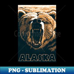 scary bear - decorative sublimation png file - revolutionize your designs
