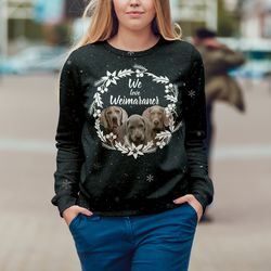 Winter Weimaraner Sweater, Unisex Sweater, Sweater For Dog Lover