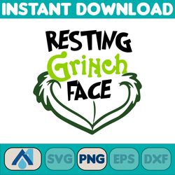 Grinch PNG Cliparts Bundle, Grinch PNG Cartoon Cliparts for Sublimation, Grinch Movie Themed (14)