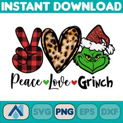 Grinch PNG Cliparts Bundle, Grinch PNG Cartoon Cliparts for Sublimation, Grinch Movie Themed (18)