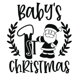 Baby's 1st christmas Svg, Funny Christmas Svg, Merry Christmas Svg, Christmas Svg, Holiday Svg, Digital download
