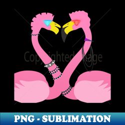 Punk Flamingos - High-Quality PNG Sublimation Download - Vibrant and Eye-Catching Typography