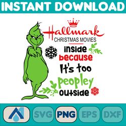 Grinch PNG Cliparts Bundle, Grinch PNG Cartoon Cliparts for Sublimation, Grinch Movie Themed (50)
