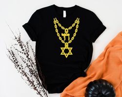 Jew Chainz 2 Rapper Shirt, Star Of David Hanukkah Matzo Dreidel Menorah Festival Of Lights Jewish Hebrew 8 Nights Holida