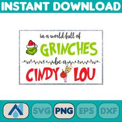Grinch PNG Cliparts Bundle, Grinch PNG Cartoon Cliparts for Sublimation, Grinch Movie Themed (73)