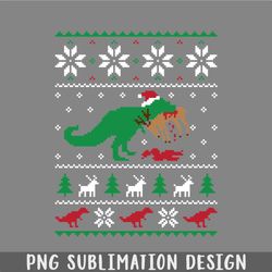 dinosaur ugly christmas sweater funny christmas gift png, christmas png