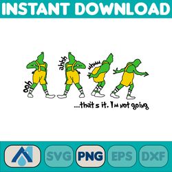 Grinch PNG Cliparts Bundle, Grinch PNG Cartoon Cliparts for Sublimation, Grinch Movie Themed (82)