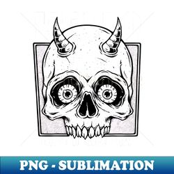 Skull Says Hello Have a Nice Day - PNG Transparent Sublimation File - Perfect for Sublimation Mastery