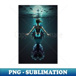 Vampire mermaid - Aesthetic Sublimation Digital File - Unleash Your Inner Rebellion