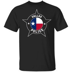 Dallas Police T Shirt &8211 Texas flag