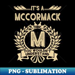 Mccormack - PNG Transparent Sublimation Design - Perfect for Creative Projects