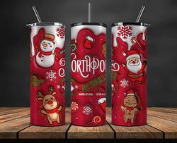 Grinchmas Christmas 3D Inflated Puffy Tumbler Wrap Png, Christmas 3D Tumbler Wrap, Grinchmas Tumbler PNG 09